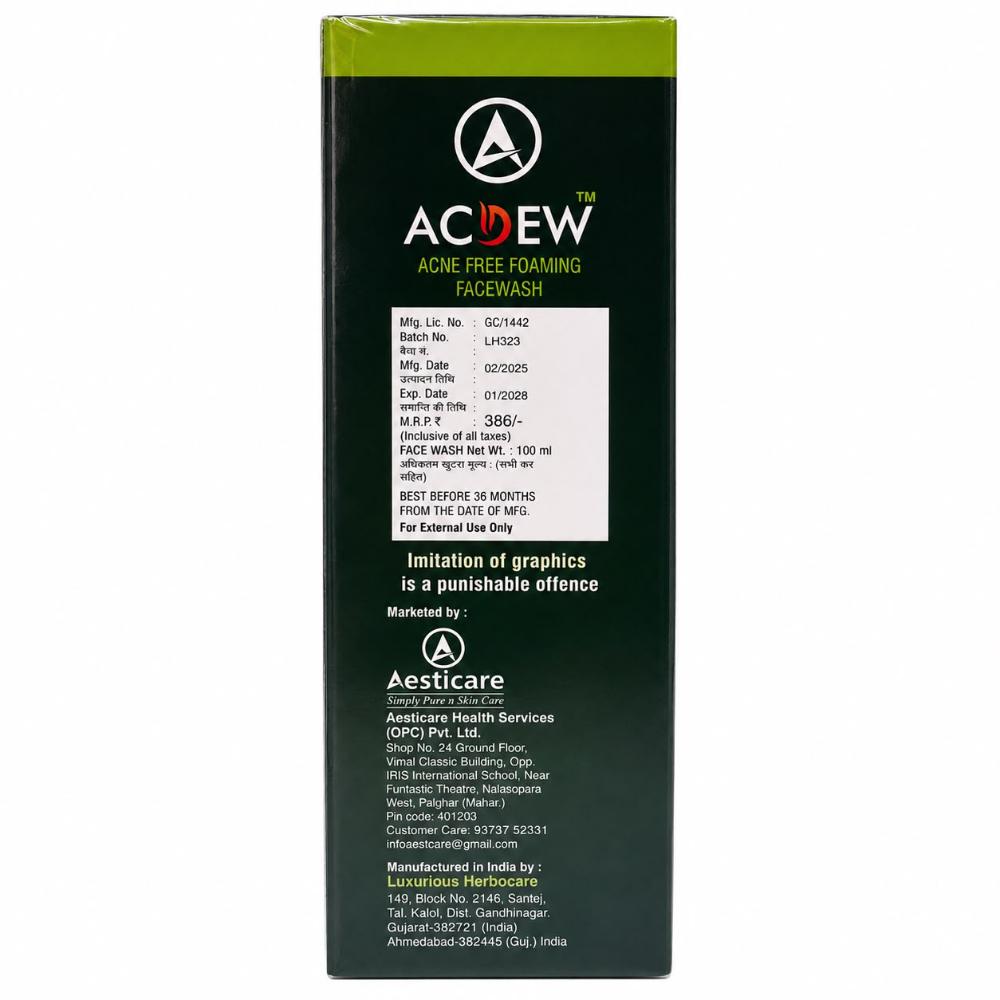 ACDEW Acne Free Foaming Facewash