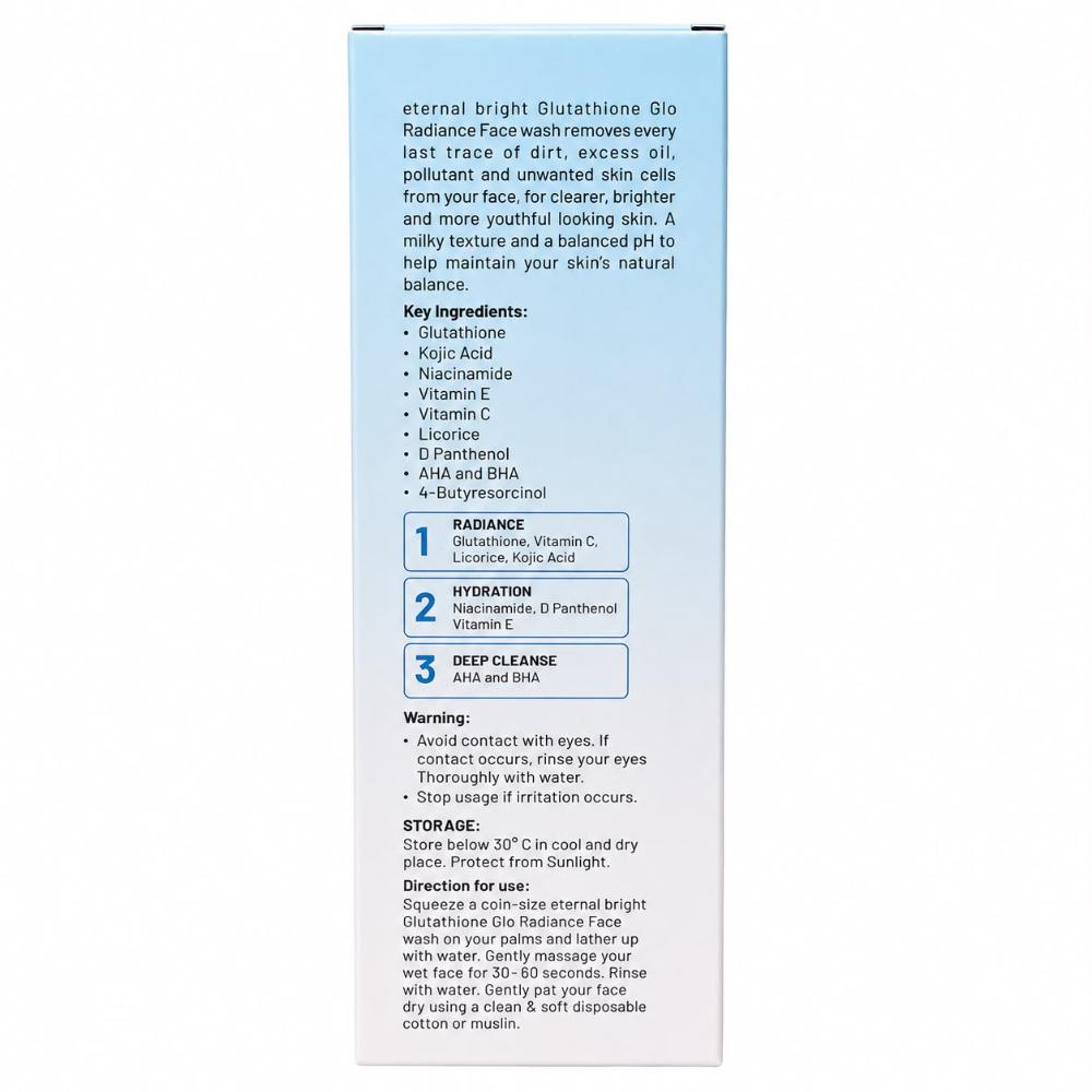 Éternal Bright Glutathione Glo Radiance Face Wash